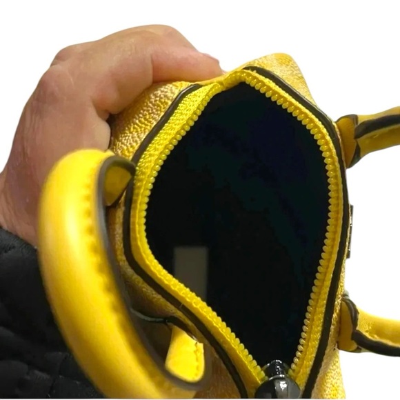 - NWT - Michael Kors mini duffle keychain or Fob.  Daffodil color. - Picture 3 of 8